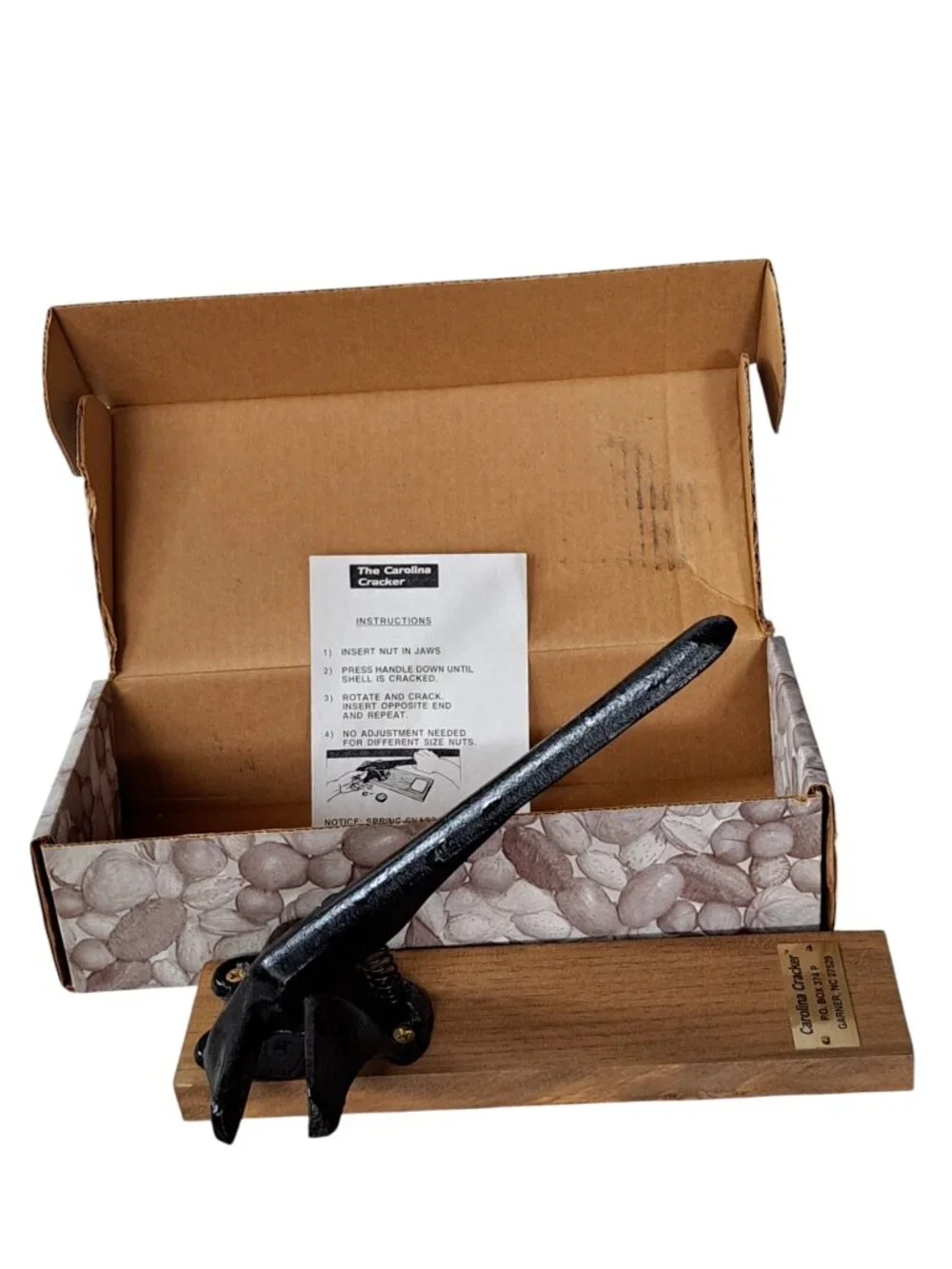 The Carolina Cracker Cast Iron Nut Cracker with Box